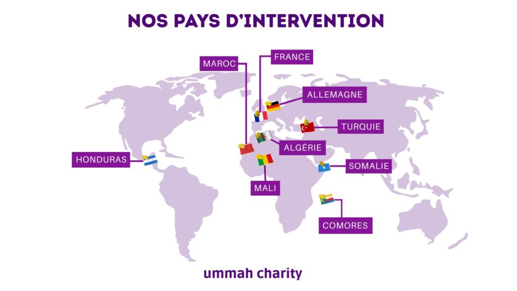 Nos pays d'intervention