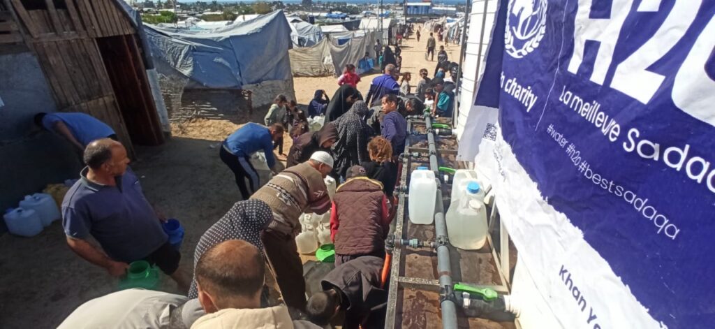 citerne aide humanitaire gaza